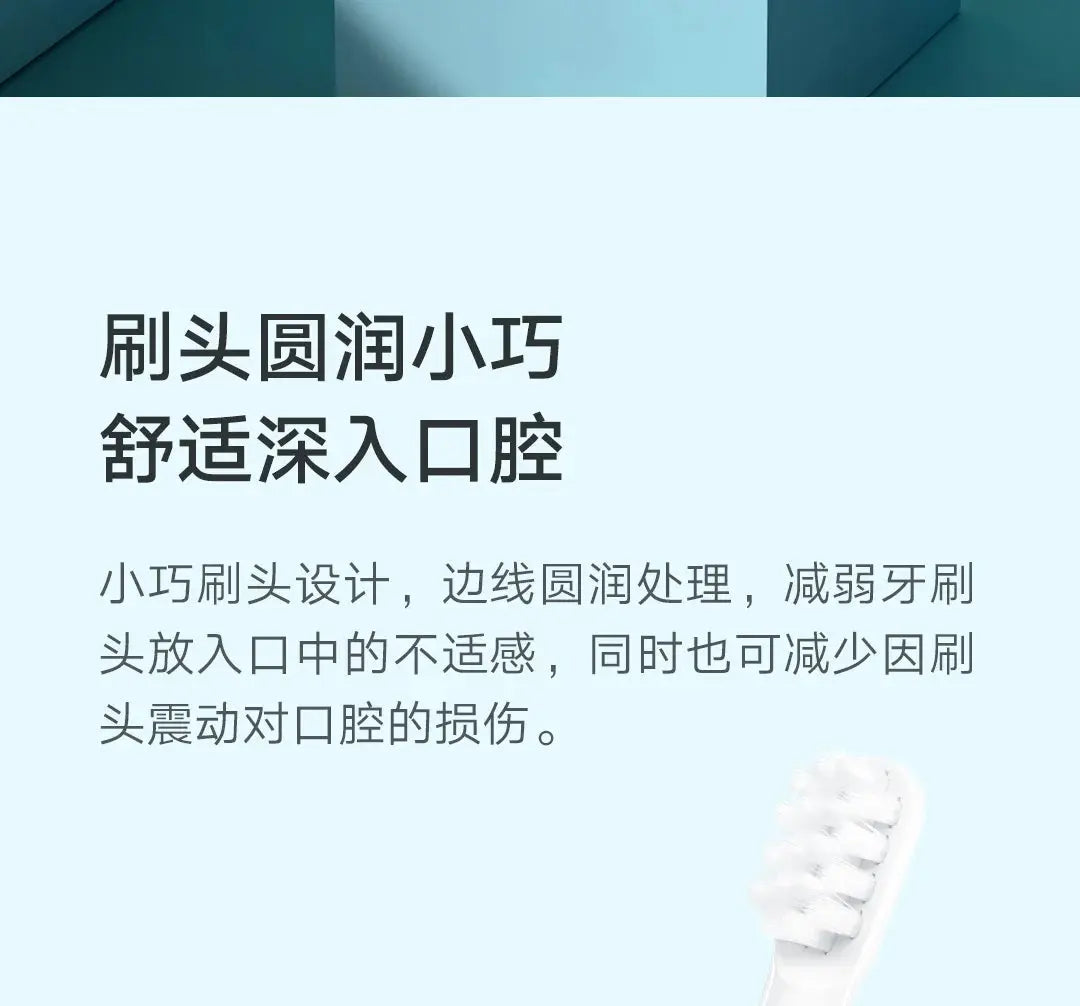 Original Xiaomi T100 Toothbrush Replacement Teeth Brush Heads Mijia T100 Electric Oral Deep Cleaning Toothbrush Heads - Suncollections
