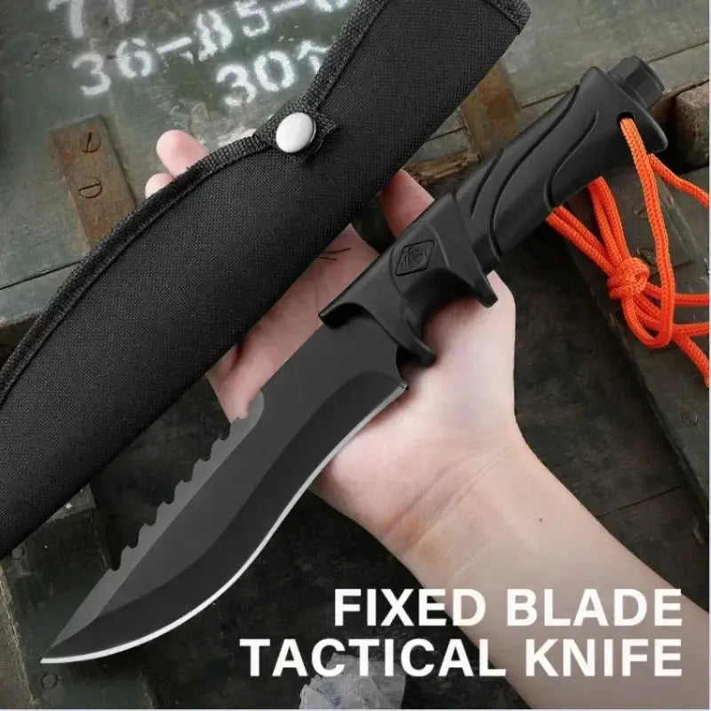 Outdoor Camping Tactical Straight Knife, Portable Outdoor Tool Knife - Suncollections
