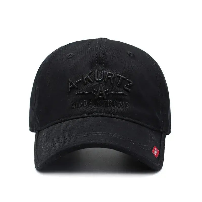 Spring New Baseball Cap Men's Korean Version Trendy Cap Outdoor Embroidery Sunhat Women's Sunscreen Cap Red Label Small A - Suncollections