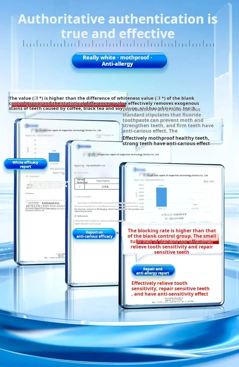 Baili Giant 99.8% High-purity Hydroxyapatite Toothpaste For Removing Bad Breath Whitening - Suncollections