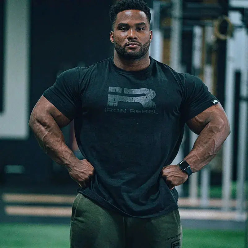 New Sports T-shirt Men's and Women's Loose Round Neck Casual American Printed High Quality Cotton Fitness Jacket Short Sleeve Suncollections