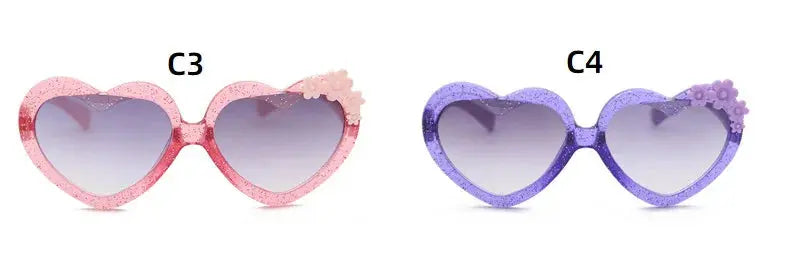 Girls Boys Cute Cartoon Flower Sunglasses Outdoor Sun Protection Children Lovely Vintage Glasses Protection Classic Kids Eyewear - Suncollections