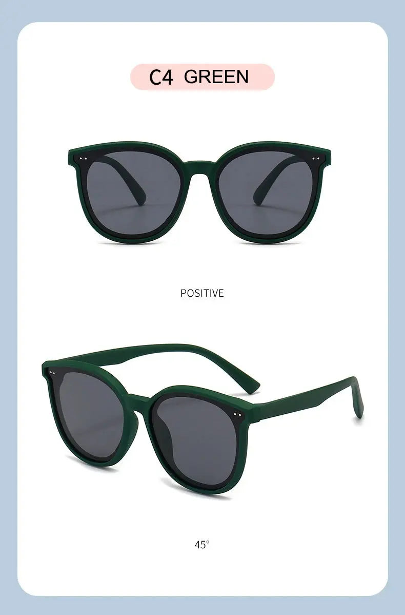 3-12 Years Kids Polarized Sunglasses Boys' Cool Girls Soft TPEE Frame Cat Eye Design Fashion Sun UV400 Protection Oval Glasses - Suncollections