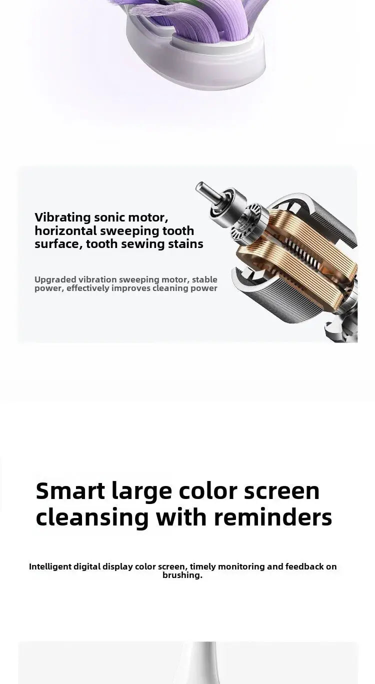 Xiaomi Mijia Sonic Sweep Vibration Electric Toothbrush Pro Intelligent Tooth Surface Recognition Digital Display Reminder - Suncollections