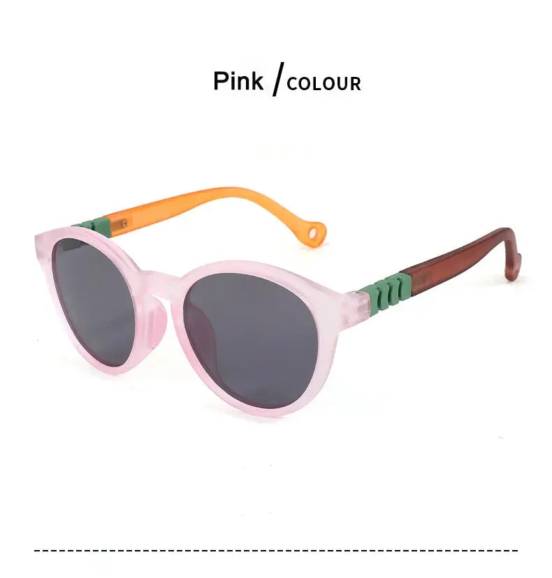 New Fashion Round Children Polarized Sunglasses Kids Sunglasses Boy Girl Stylish Baby Student Eyeglasses Party Eyewear UV400 - Suncollections