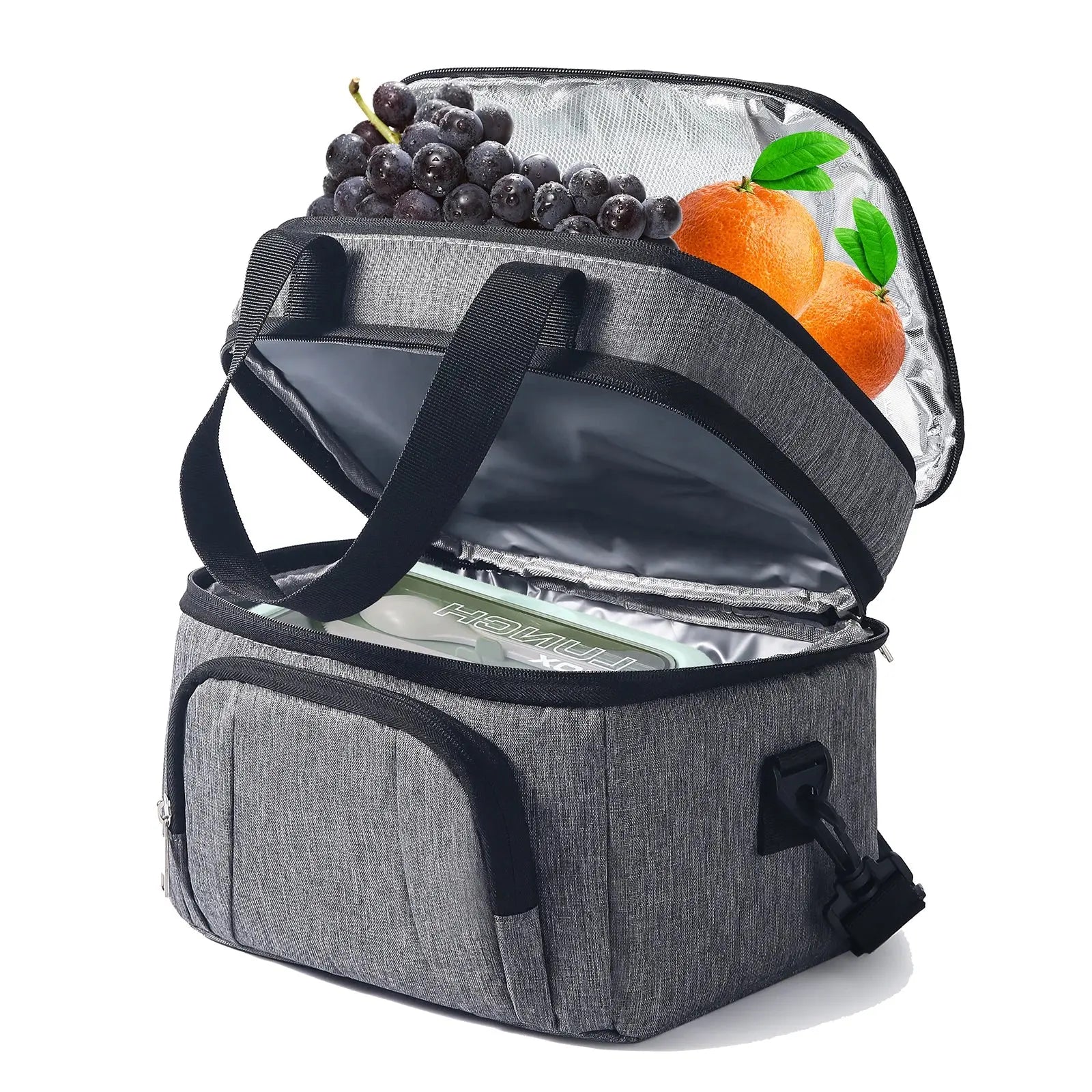 Double Insulated Lunch Bag Layer Portable Thermal Lunch Box - Suncollections