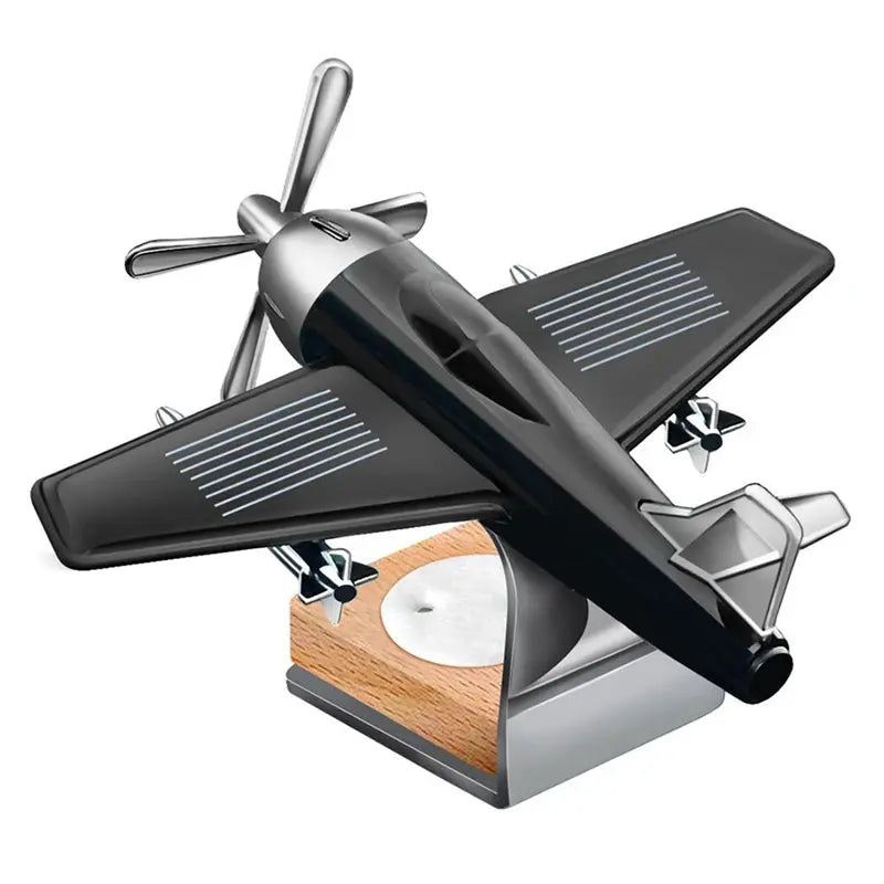 Solar Powered Rotating Aircraft Desktop Aircraft Decoration Interior Decoration Car Decoration Children's Birthday Gift-A22G - Suncollections