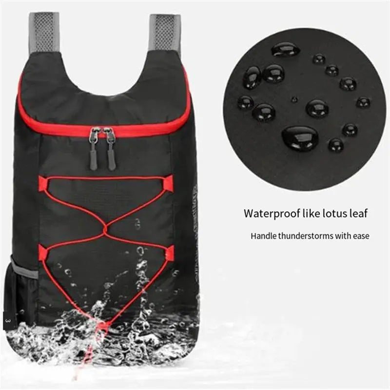 Camping Hiking Multifunctional Outdoor Folding Sports Backpack Ultra Lightweight Carrying Waterproof Nylon Fabric Fitness Bag - Suncollections