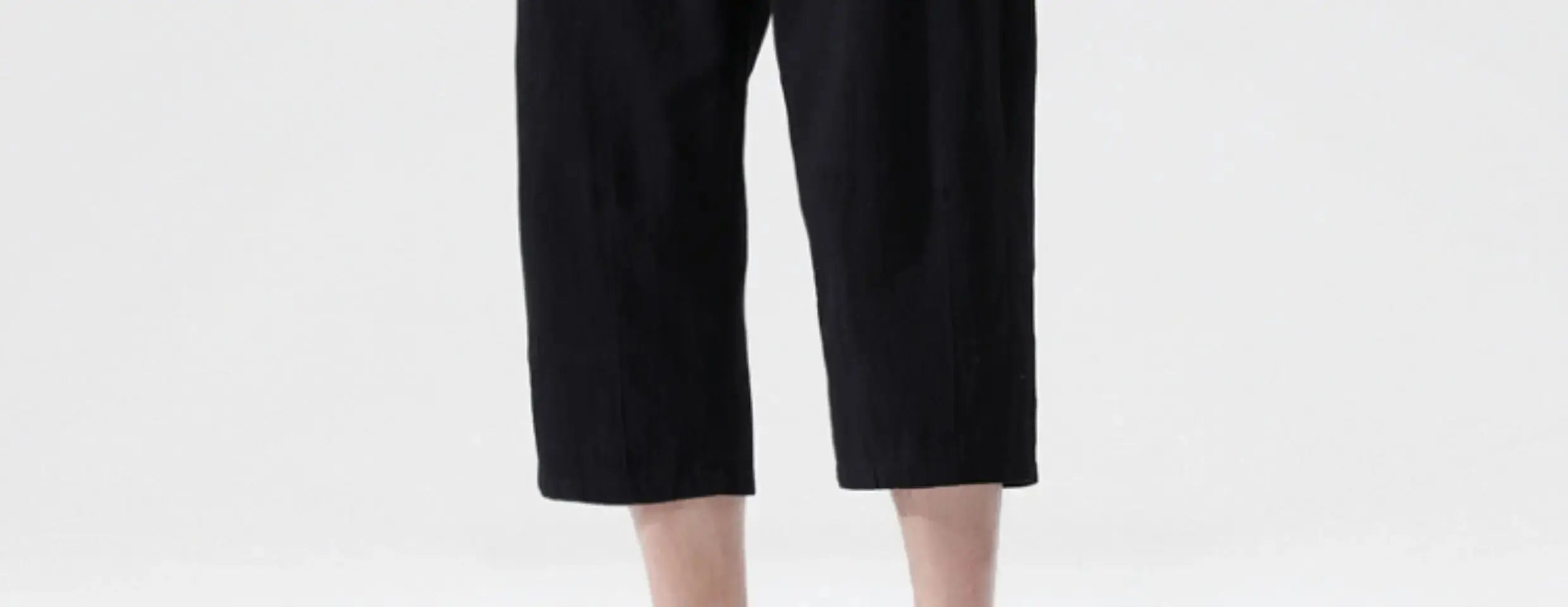 M-5XL 100% Cotton Cropped Pants Men's Summer Thin Pants Casual Beach Pants Men's Straight Leg Home Pants Suncollections