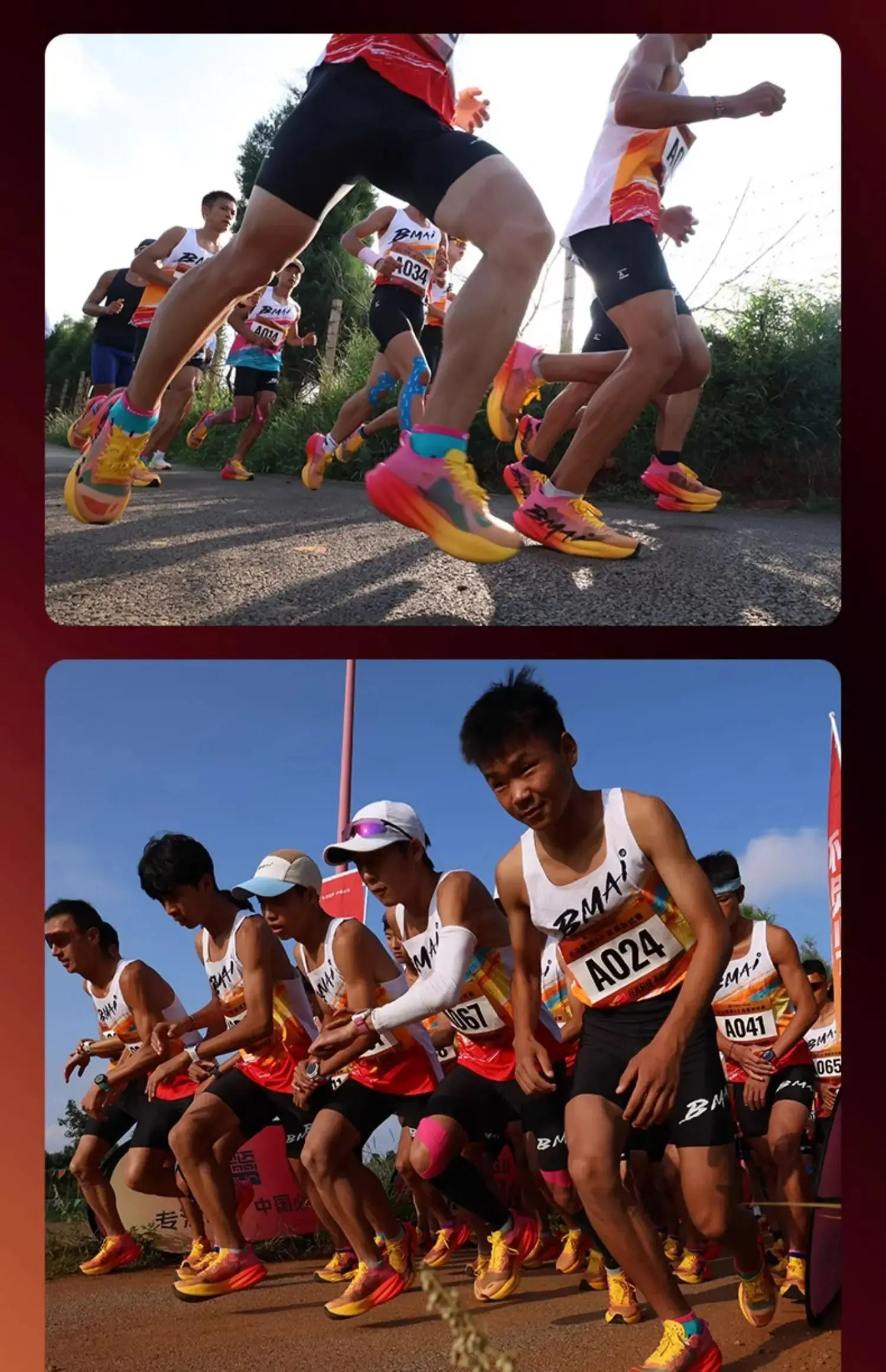 BMAI 42KM Marathon Women's Sneakers Cushioning Running Shoes for Women Breathable Black Sports Shoes Luxury Designer Trainers Suncollections