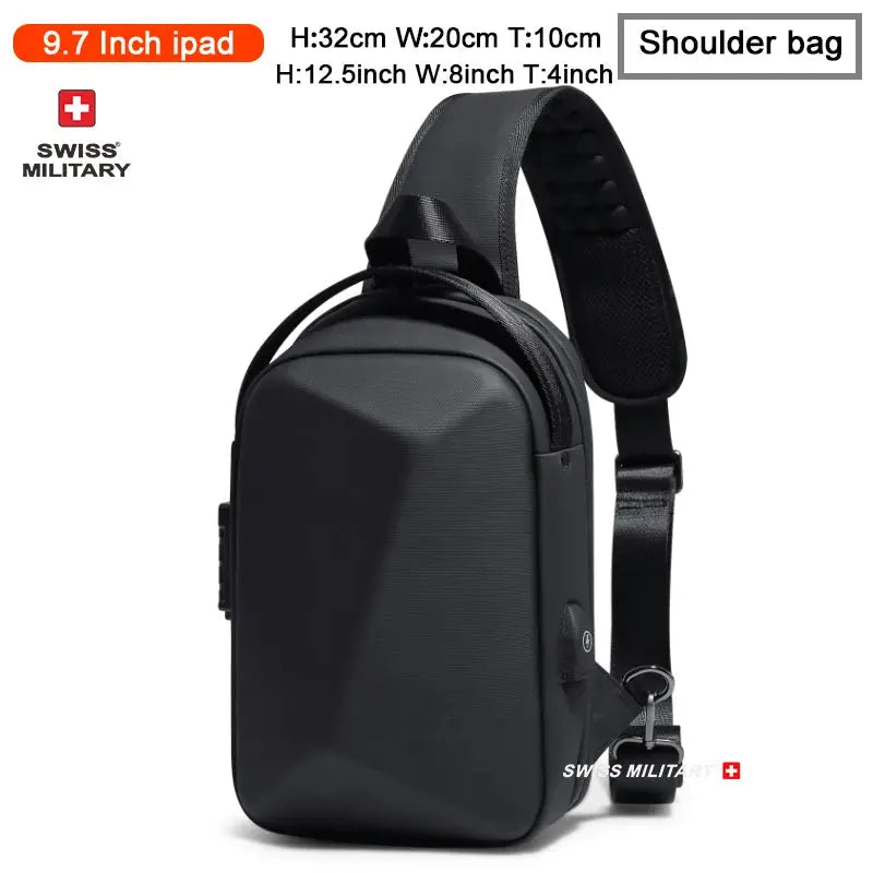 Swiss Military Brand Laptop Backpack Anti-theft Waterproof Casual Backpack USB Charging Men Business Travel Bag Backpack Mochila - Suncollections