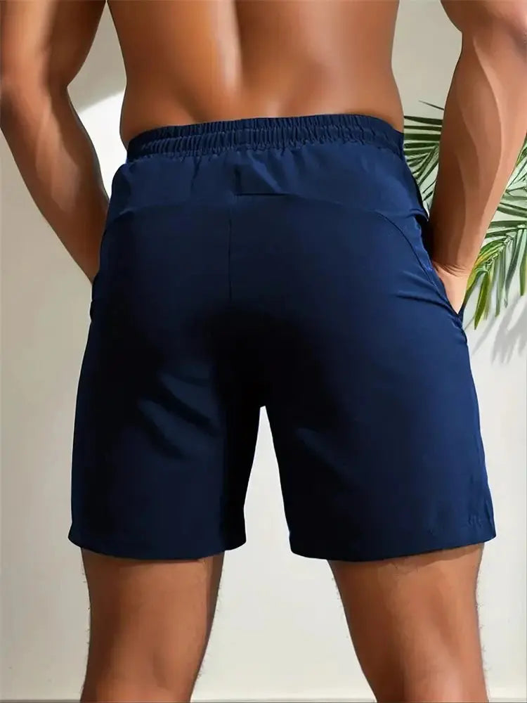 UETEEY Summer Shorts Men Gym Sport Running Squat Fitness Workout Man Short Pants Breathable Quick-drying Drawstring Mens Shorts Suncollections