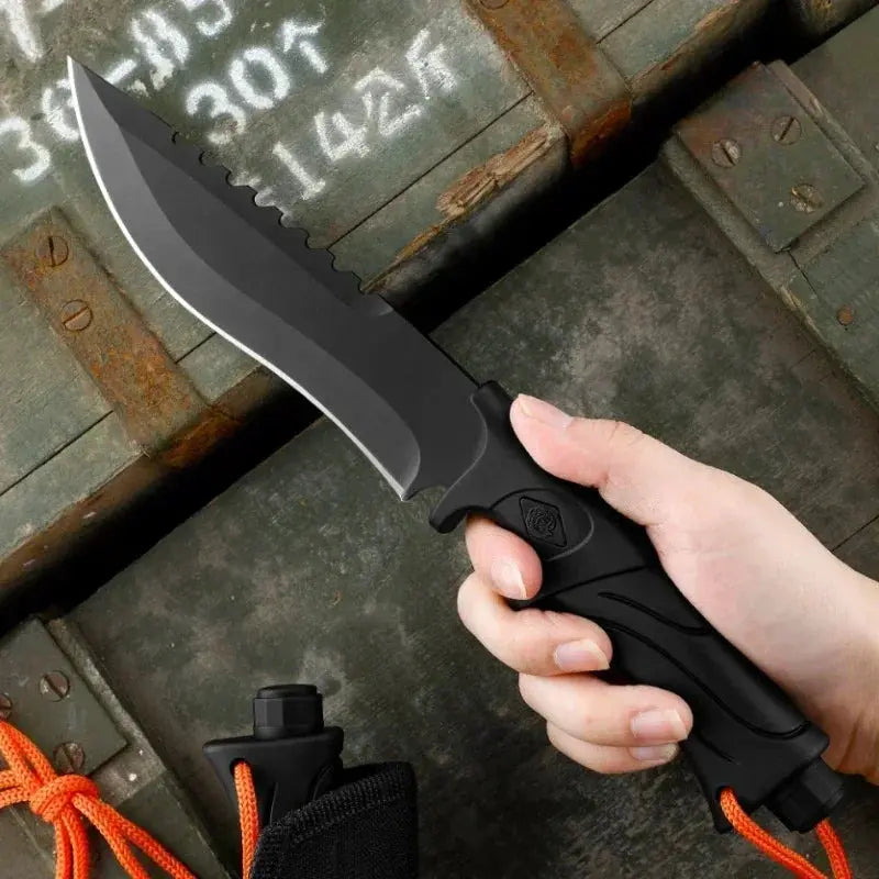 Outdoor Camping Tactical Straight Knife, Portable Outdoor Tool Knife - Suncollections