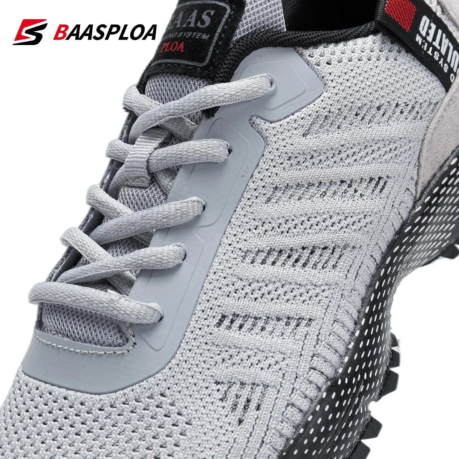 Men's Running Shoes Baasploa Male Sneakers Shoes Breathable Mesh Outdoor Grass Walking Gym Shoes For Men Plus Size 41-50 Suncollections