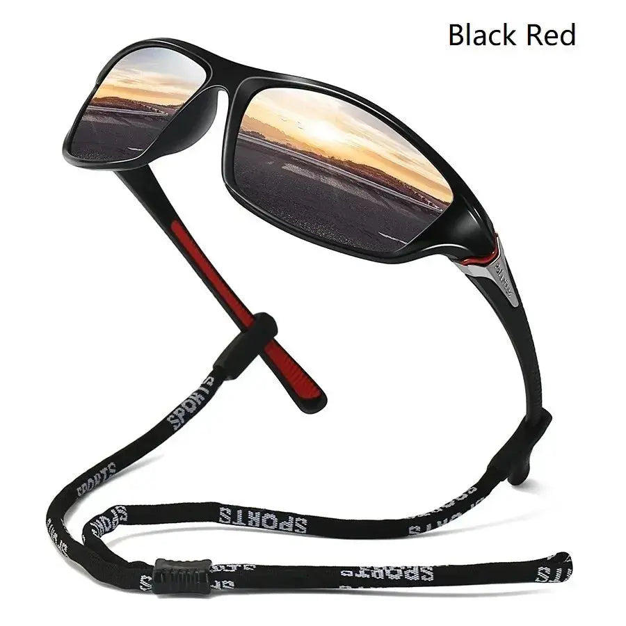 Men And Women Outdoor Sports Polarized Sunglasses With Chain Cycling Climbing Skiing Fishing Vintage Sun Glasses UV400 Eyewear - Suncollections