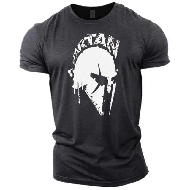 Men's T-shirt Spartan Warrior 3d Print Oversized T-shirt Summer Crewneck Short Sleeves High Quality Garment Loose Breathable Top - Suncollections