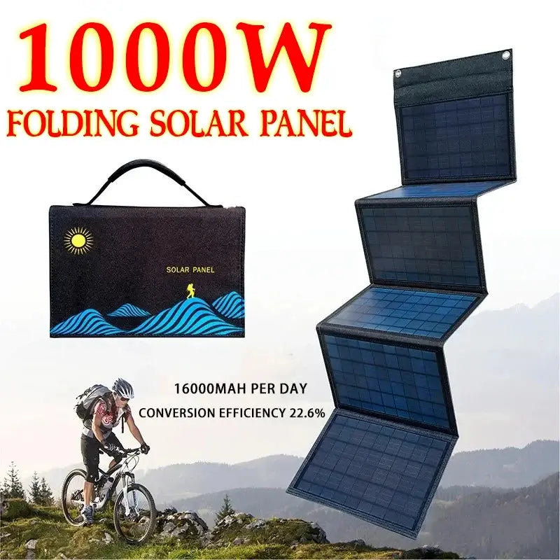 1000W Solar Folding Panel Portable Bag - Suncollections