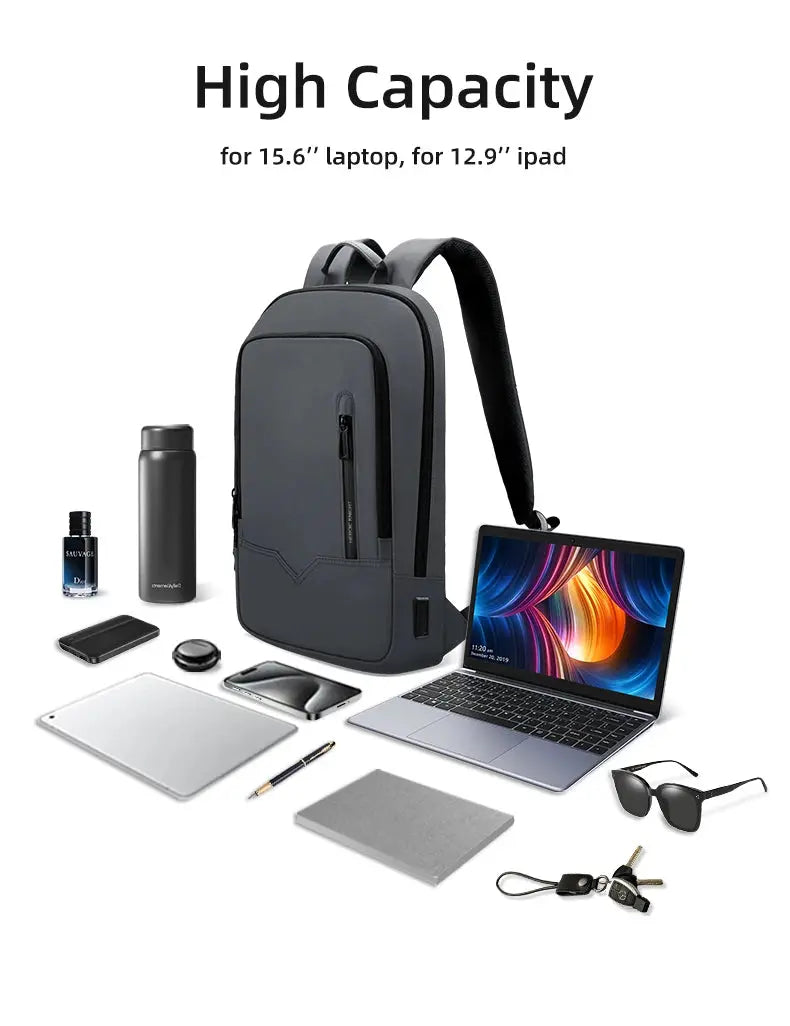 Heroic Knight Laptop Work Backpack Slim Men Waterproof Multifunctional 15.6"17" Business Trip Backpack Fashion Male School Bag - Suncollections