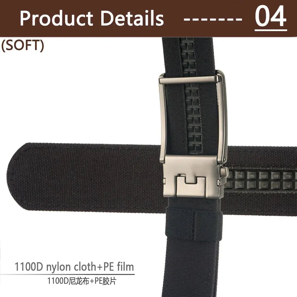 TUSHI Military Belt for Men Sturdy Nylon Metal Automatic Buckle - Suncollections