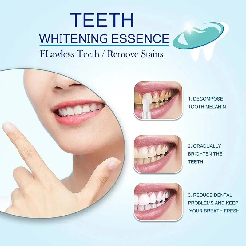 5 Days Teeth Whitening Toothpaste Remove Plaque Stains Powder Deep Cleaning Oral Hygiene Fresh Breath Brightening Tooth Care 50g - Suncollections