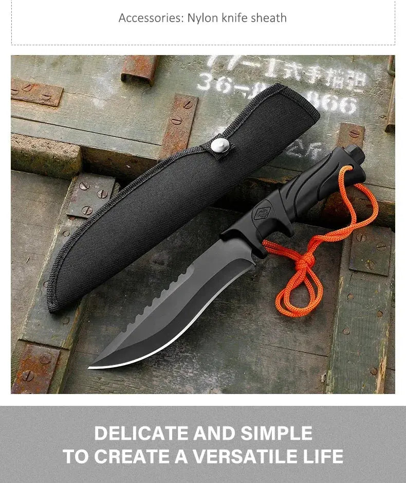 Outdoor Camping Tactical Straight Knife, Portable Outdoor Tool Knife - Suncollections