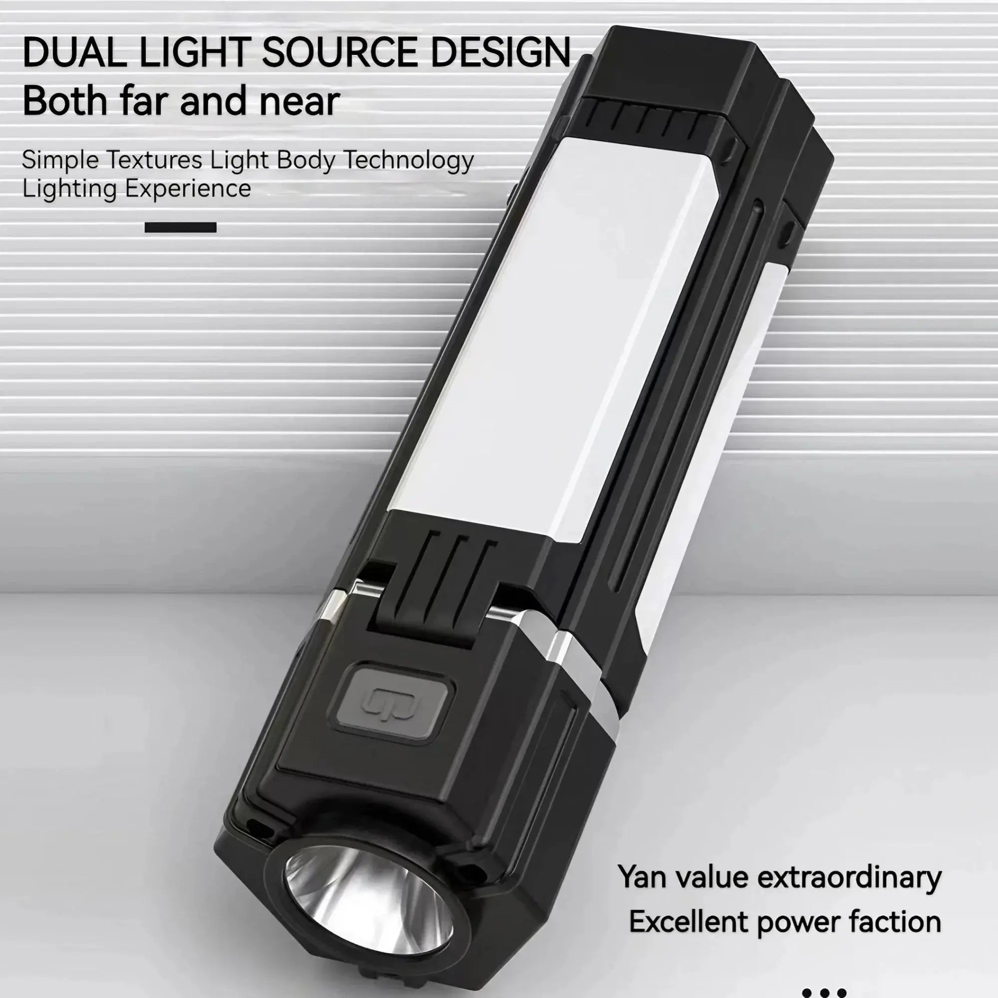 Rechargeable Outdoor Camping Light Tent Lamp Portable Foldable Flashlight Emergency Power Bank Work Floodlight - Suncollections