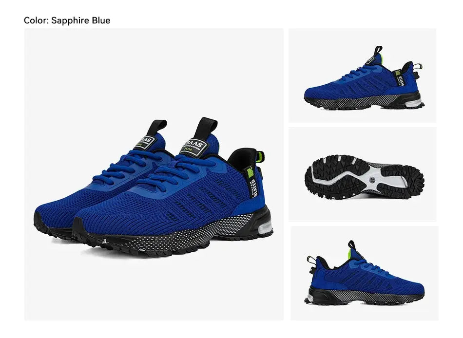 Men's Running Shoes Baasploa Male Sneakers Shoes Breathable Mesh Outdoor Grass Walking Gym Shoes For Men Plus Size 41-50 Suncollections