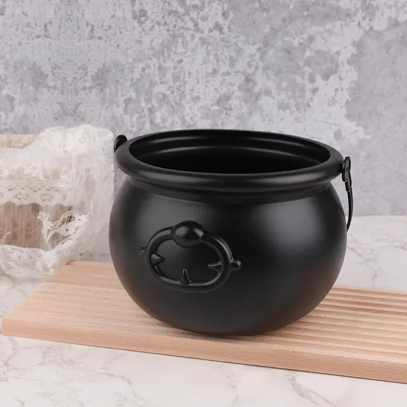 Large Wizard Witch Cauldron Decoration Prop Halloween Irish Parties Table Centerpieces Candy Holder Table Halloween Decorations Suncollections