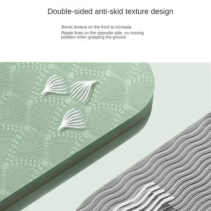 Foldable Yoga Mat Eco Friendly TPE Folding Travel Fitness Exercise Mat Double Sided Non-slip for Yoga - Suncollections