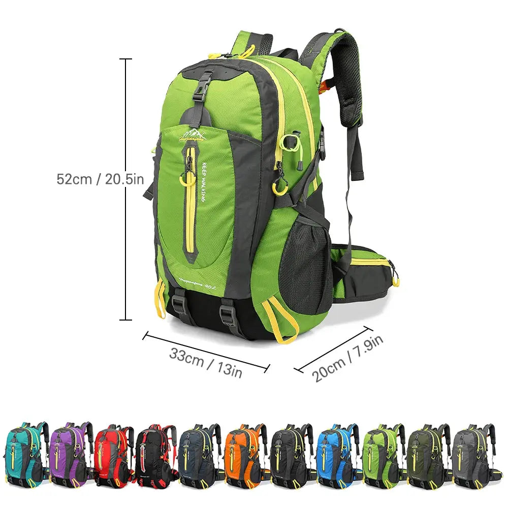 40L Water Resistant Travel Backpack - Suncollections