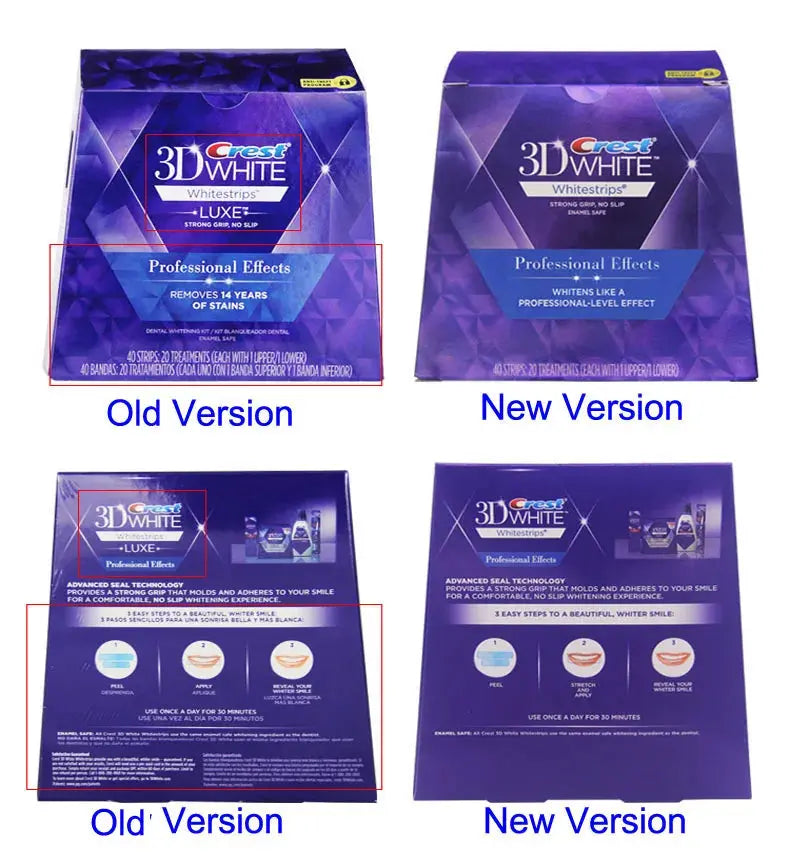 3D White Teeth Whitestrips Luxe Professional Effect 5/40 Treatments Original Oral Hygiene Tooth Teeth Whitening Strips - Suncollections
