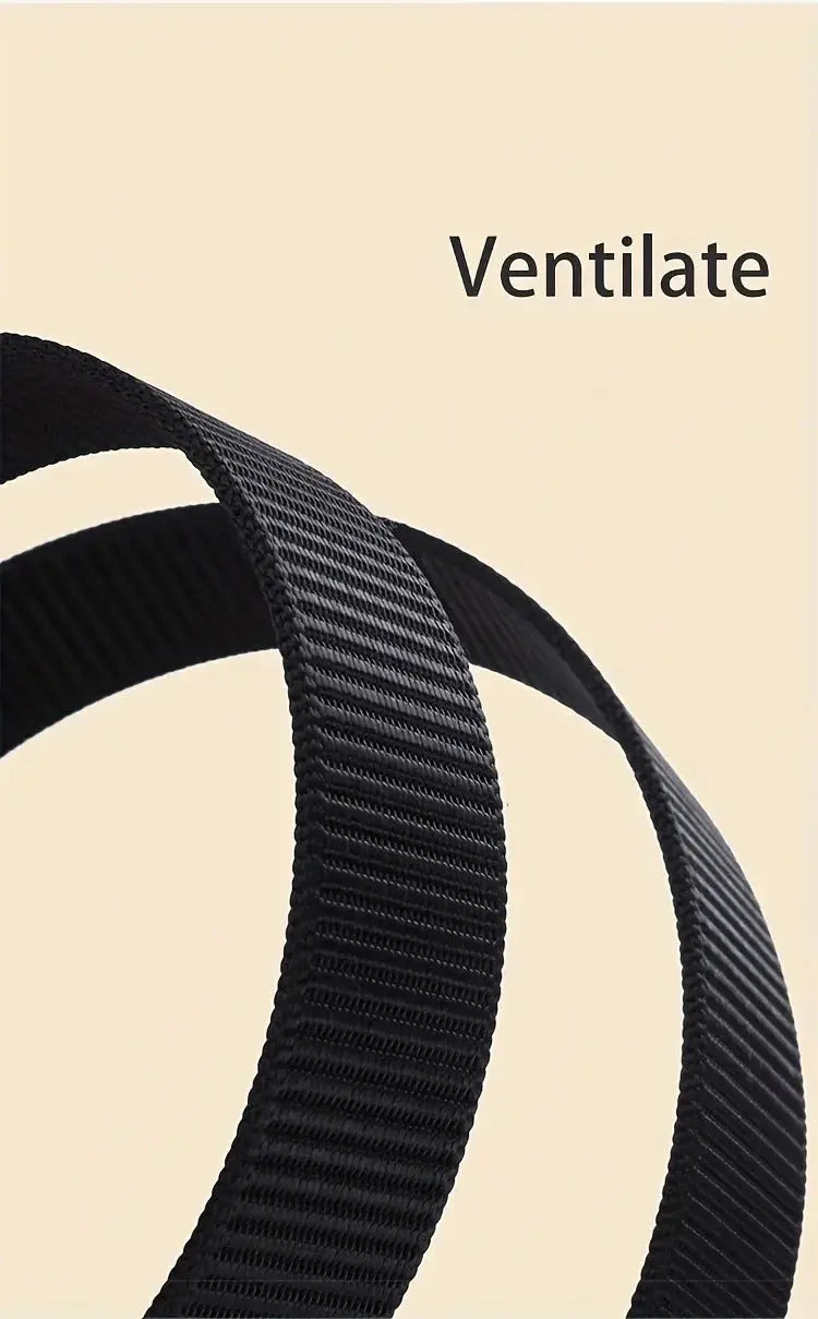 New Automatic Buckle Belt, Canvas Tactical Workwear - Suncollections