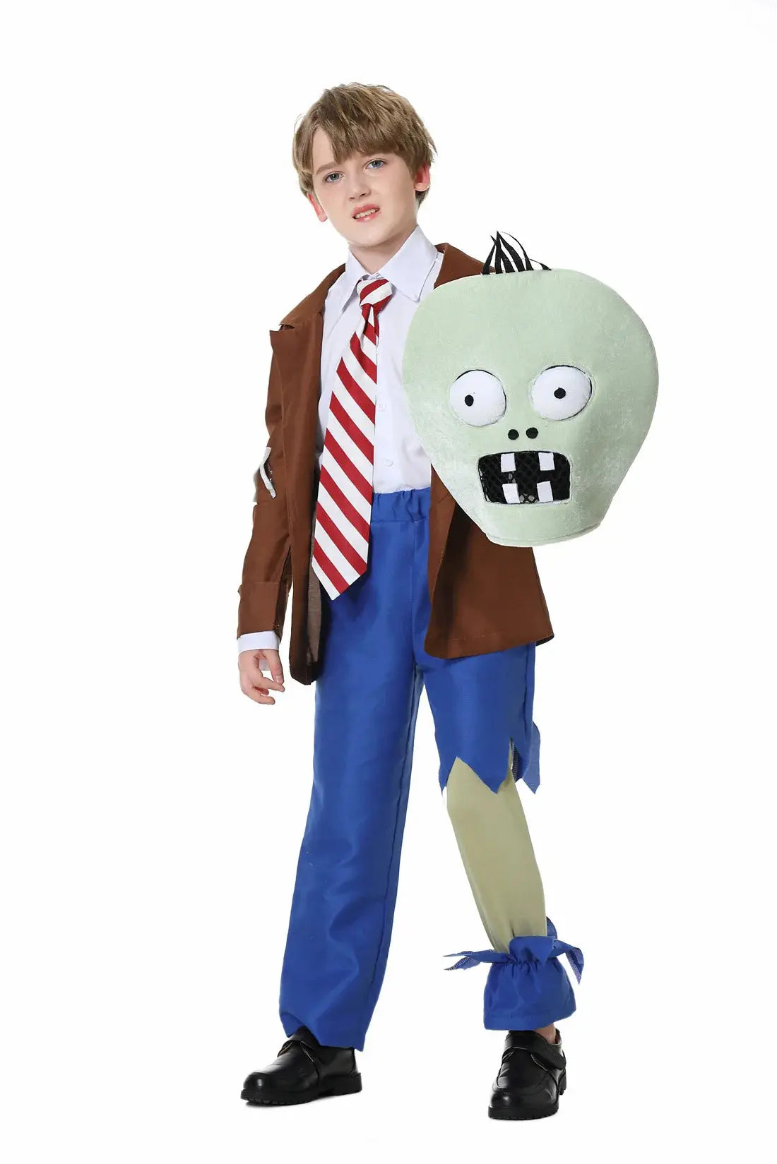 Halloween Kids Adult Funny Cosplay Game Zombies Novelty Jumpsuit Mask Outfit Clothes Festival Carnival Dress Up Party Stage Show Suncollections