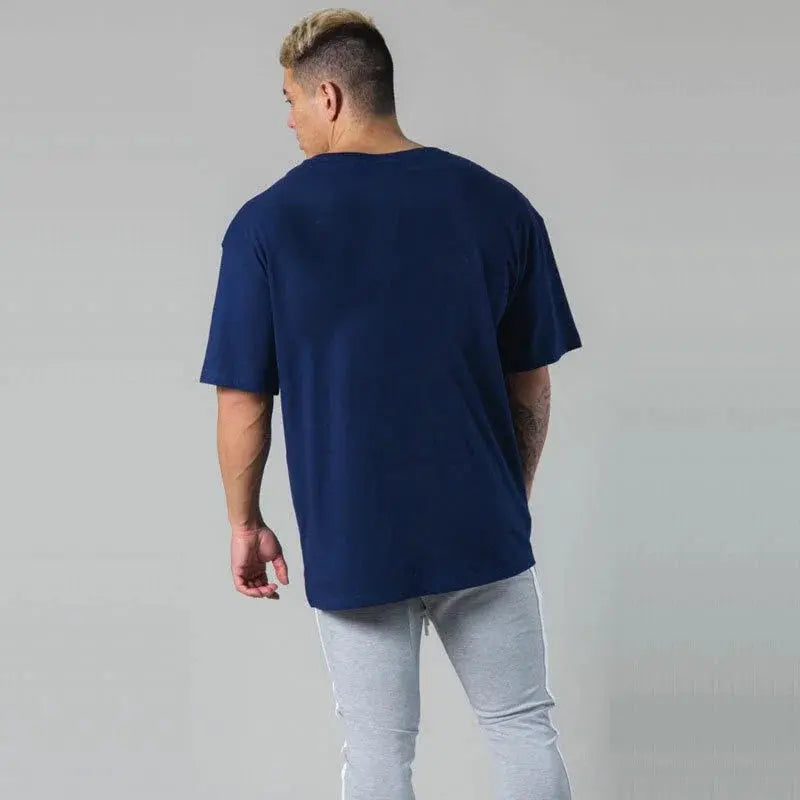 LYFT Men T-Shirt Summer Oversize T Shirts Fashion Cotton Letter Print Shirt Sports Training Pattern Casual Streetwear Male Tees Suncollections