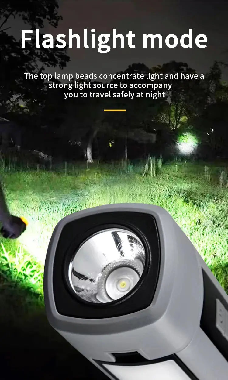 Folding Outdoor Camping Light Portable Rechargeable Hanging Tent Hanging Lantern with Battery Display Emergency Car Outdoor Lamp - Suncollections
