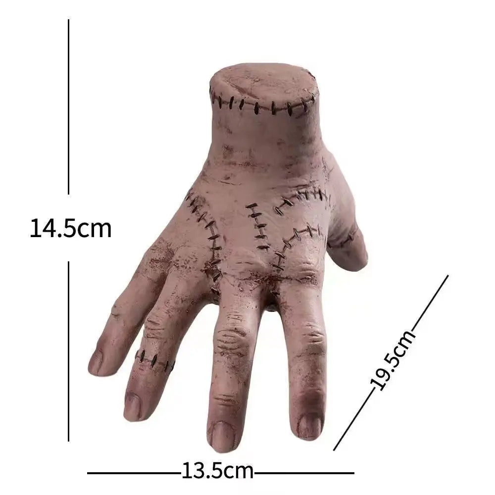 2023New Horror Wednesday Thing Hand Toy From Addams Family Latex Figurine Home Decor Desktop Craft Holiday Party Costume Prop Suncollections