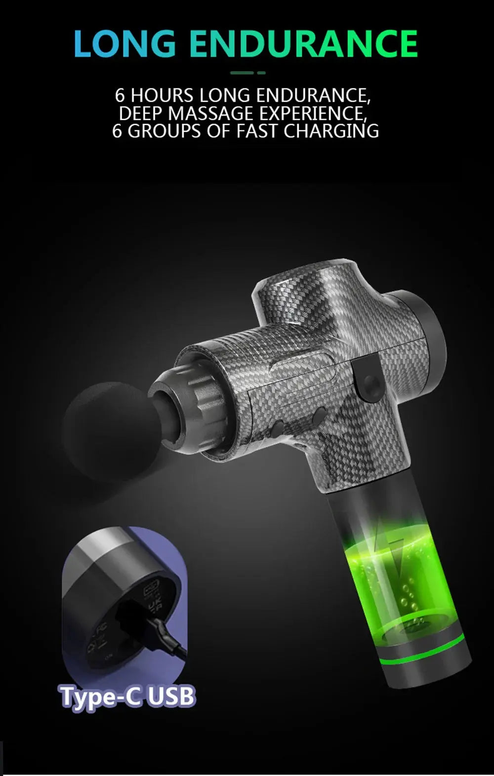 12V Professional Massage Gun With Portable Bag - Suncollections