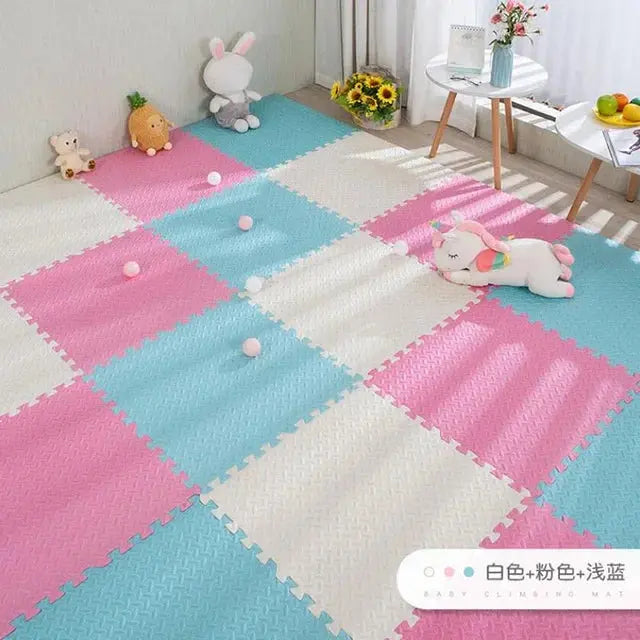 16pcs Foam Baby Play Mat Puzzle Mat Kids Interlocking Exercise Tiles Rugs Puzzle Floor Tiles Toy Carpet Soft Carpet 30*30*1cm Suncollections