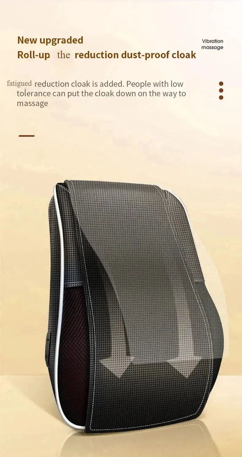 Electric Massage Neck Pillow Shiatsu Head Cervical Airbag Traction Body Back Waist Massager Car with Heating Vibrating Massage - Suncollections