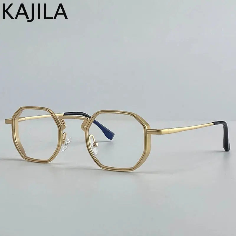 Small Frame Hexason Steampunk Sunglasses Men 2025 Luxury Brand Vintage Punk Eyewear Classic Polygon Metal Sun Glasses Male UV400 - Suncollections