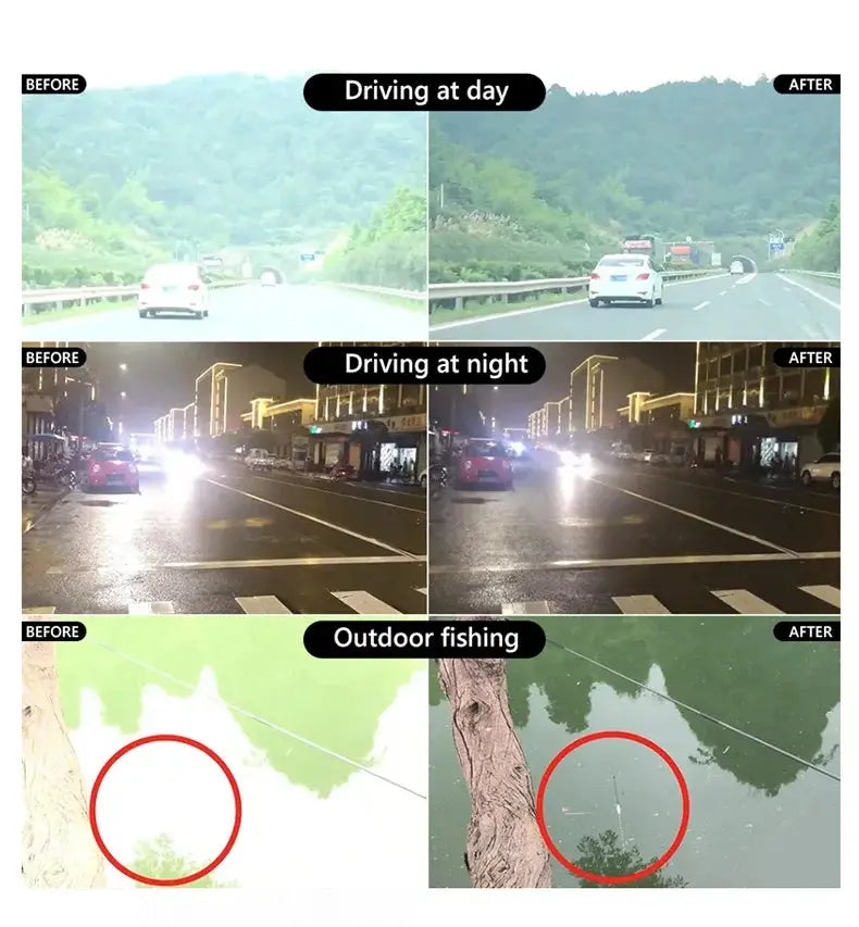 Men Photochromic Polarized Sunglasses Driving Fishing Chameleon Glasses Change Color Sun Glasses Day Night Vision UV400 Eyewear - Suncollections