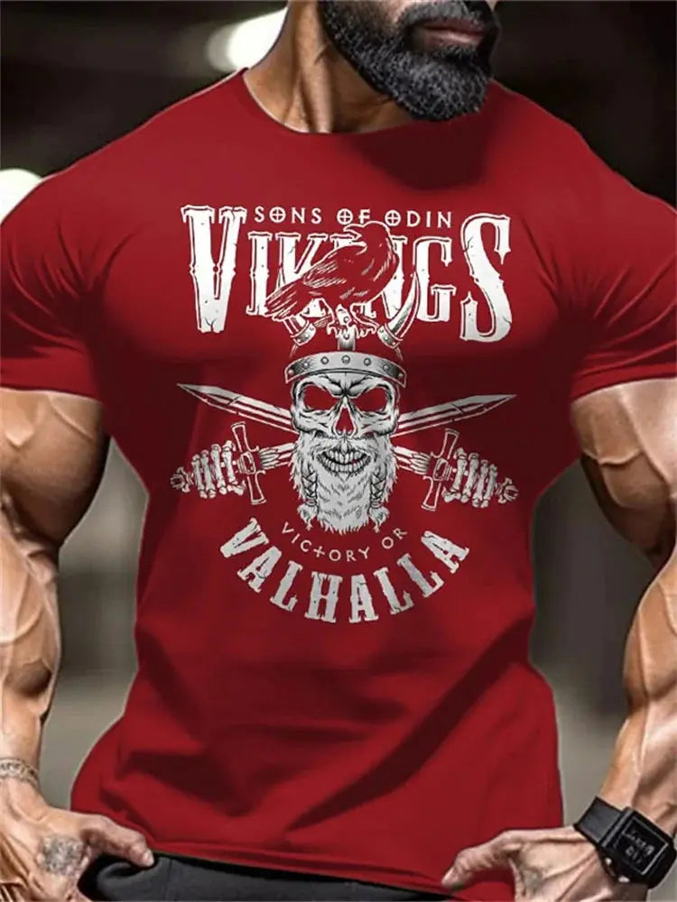 New Men's Fitness T-Shirt Fierce Gym Sports Short-Sleeved Top Quick-Dry Round Neck T-Shirt Fitness Competition Training Clothes - Suncollections