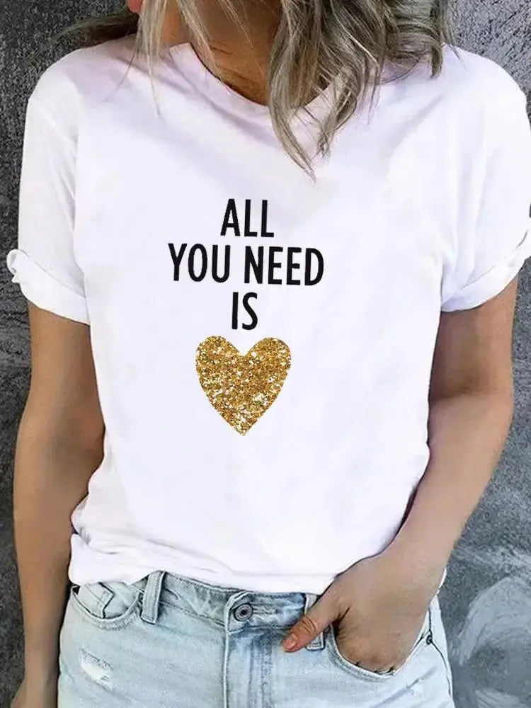 Clothes Women Butterfly Trend Lovely Cute Graphic Short Sleeve T-shirt Ladies - Suncollections