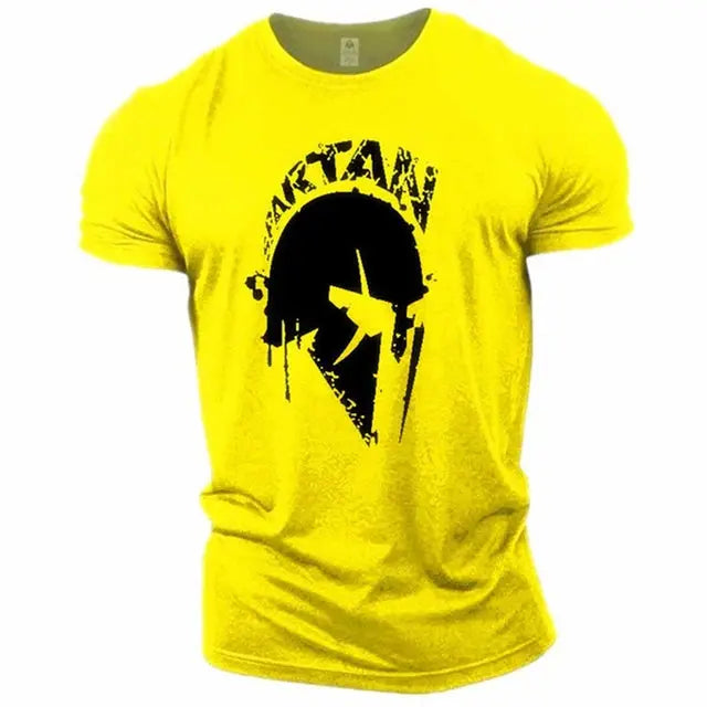 Men's T-shirt Spartan Warrior 3d Print Oversized T-shirt Summer Crewneck Short Sleeves High Quality Garment Loose Breathable Top - Suncollections