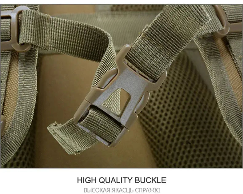 40L Camping Backpack Men's Bag Travel Bags Tactical Molle Climbing Rucksack Hiking Outdoor Reflective Shoulder Fishing Bag - Suncollections