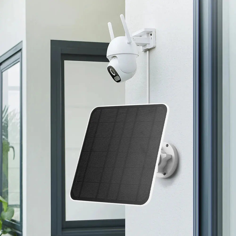 5V 20W Solar Panel For Eufy Eufycam 3/3C/2/2C/2Pro Wall Mount Solar Cell System IP65 Waterproof With 9.8ft Cable,1-3Packs - Suncollections