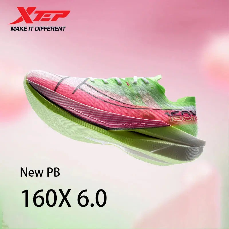 Xtep 160X 6.0 Running Shoes Professional Marathon PB Carbon Plate For Men 2024 Cushioning Shock Absorption Sneakers 976319110057 Suncollections