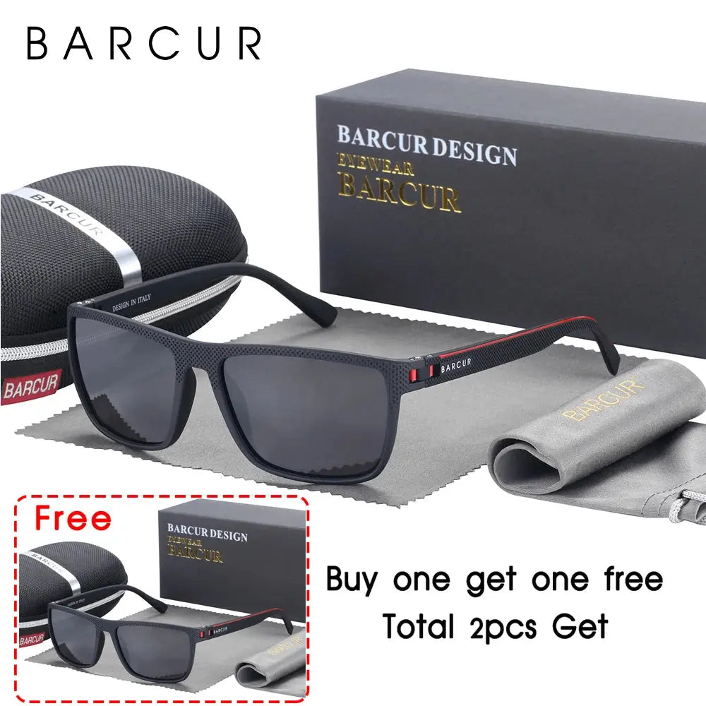 BARCUR Sports Sunglasses for Men Polarized FishingTravel TR90 Light Weight Sun Glasses Women Eyewear Accessory Oculos - Suncollections
