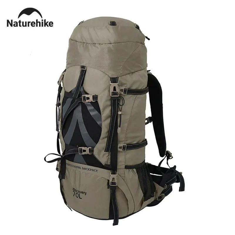 Naturehike 70L Camping Backpack Ergonomic Large Capacity Hiking Bags For Man With Rain Cover Outdoor Travel Trekking Backpacks - Suncollections