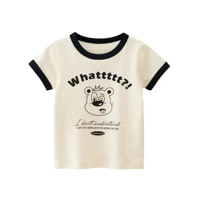 2-8T Toddler Kid Baby Boys Girls Clothes Summer Cotton T Shirt Short Sleeve Graffiti Print tshirt Children Top Infant Outfit - Suncollections